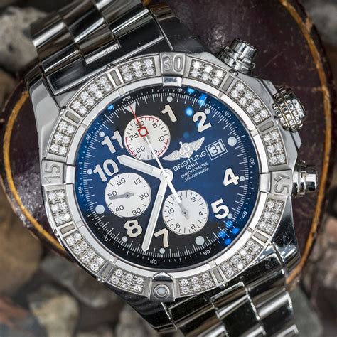 breitling diamond watches ebay|diamond Breitling watches for men.